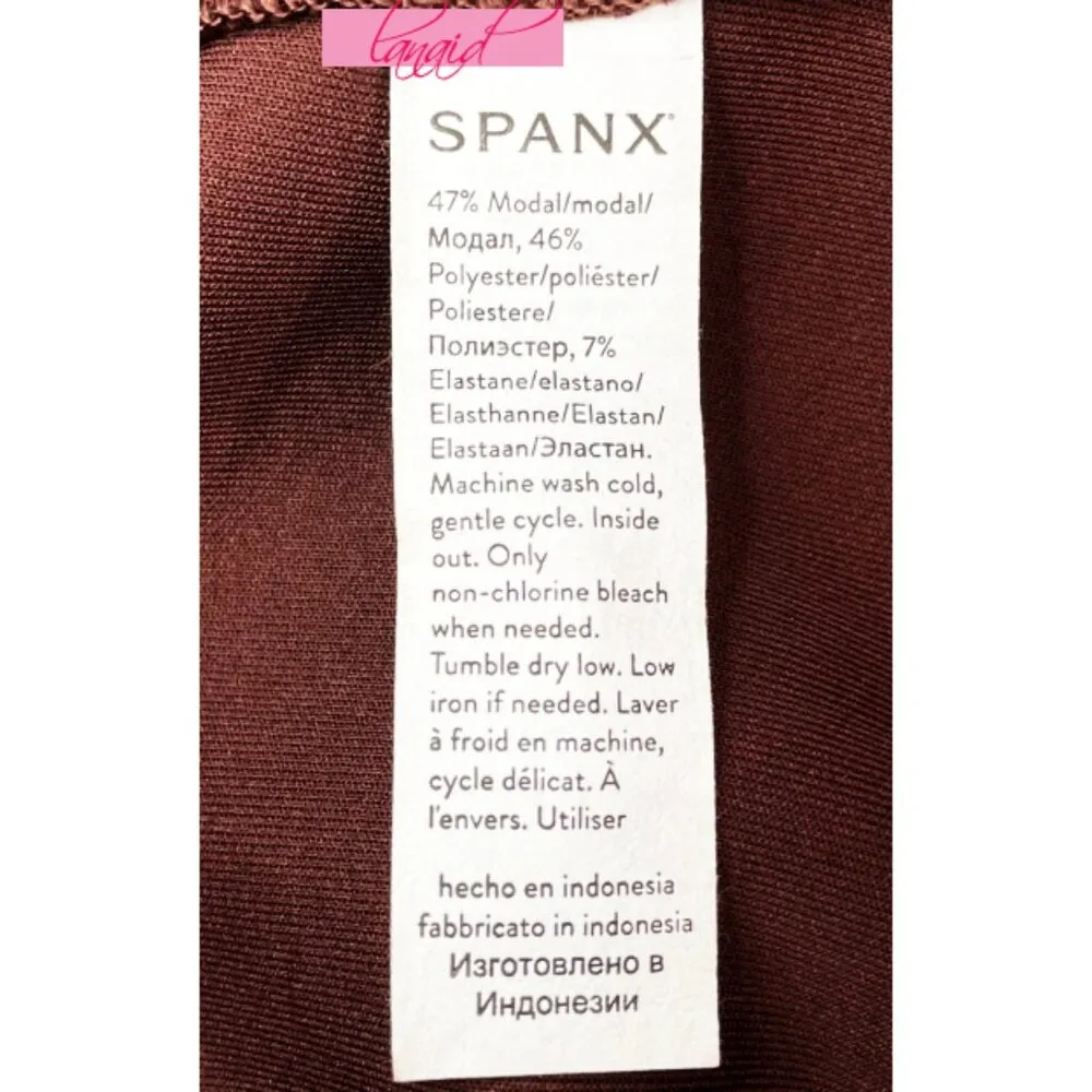 Spanx AirEssentials Sleeveless Mock Neck Top Spice Traveling Comfort Soft Tank - Image 9