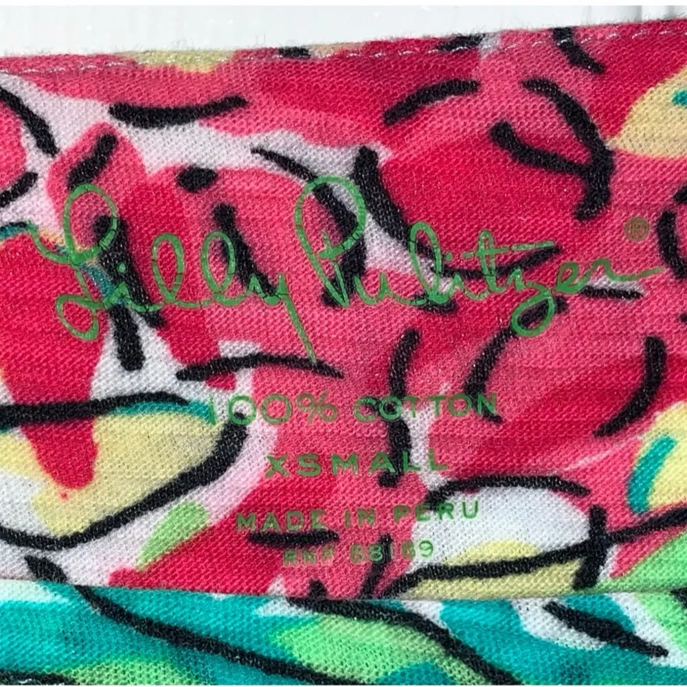 Lilly Pulitzer Spike The Punch Cassie Tshirt Shift Dress Cotton Size X-Small XS - Image 2