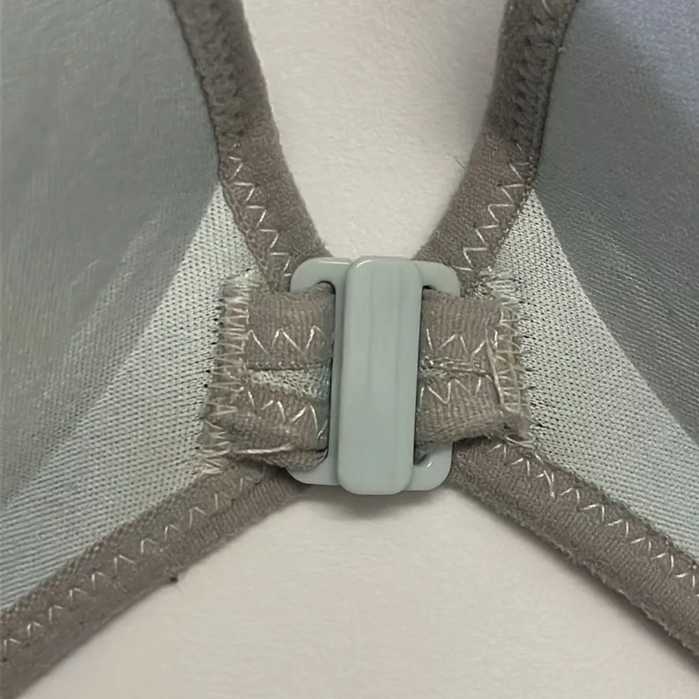Knockout by Victoria Sport Pale Green/Gray Double Closure Razorback Bra-34C - Image 8