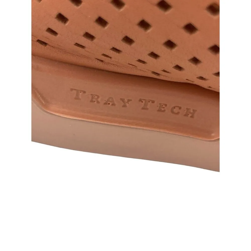 *Ecco Street Tray Leather Sneakers Women’s Size 39 Orange Lace Up Comfort Shoes - Image 9