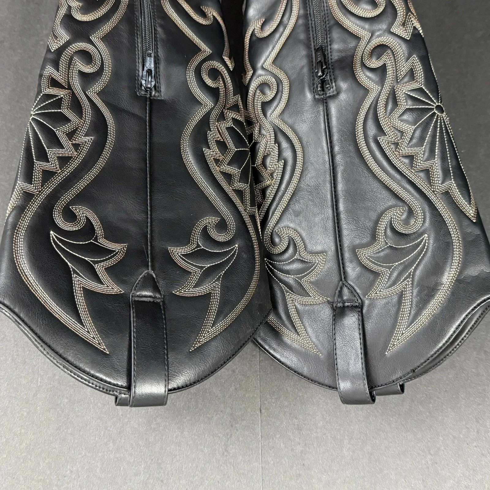 Wild Fabel Kenzi Brown Women's Tall Western Fun Rustic Dress Boots size 6.5 Edgy - Image 15