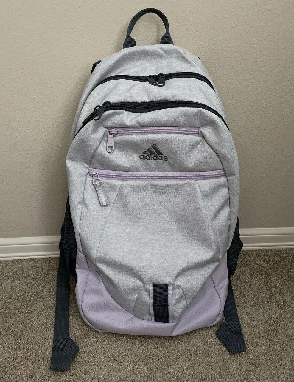 Adidas Purple And Grey  Backpack - Image 2