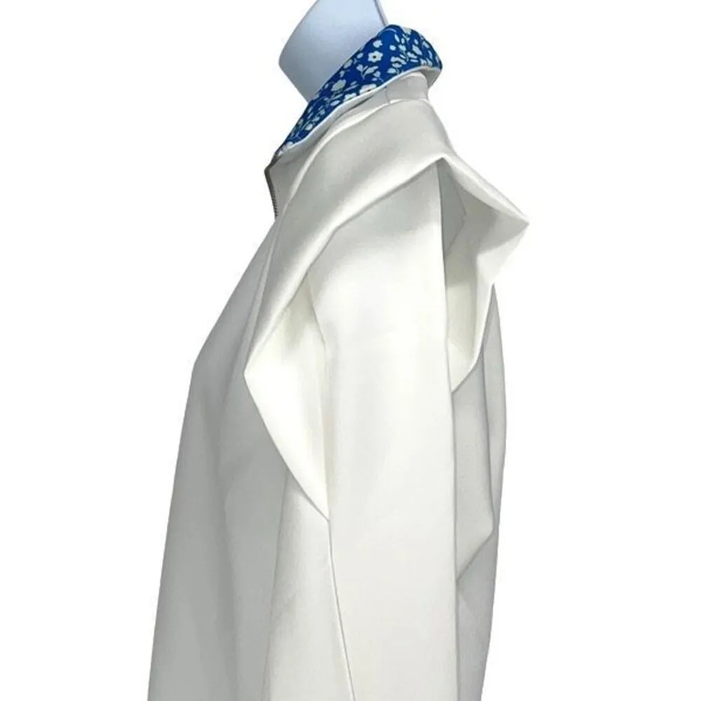 ADDISON BAY Poplar Pullover Jacket White‎ Courtside Blue XS NWT $148 - Image 7