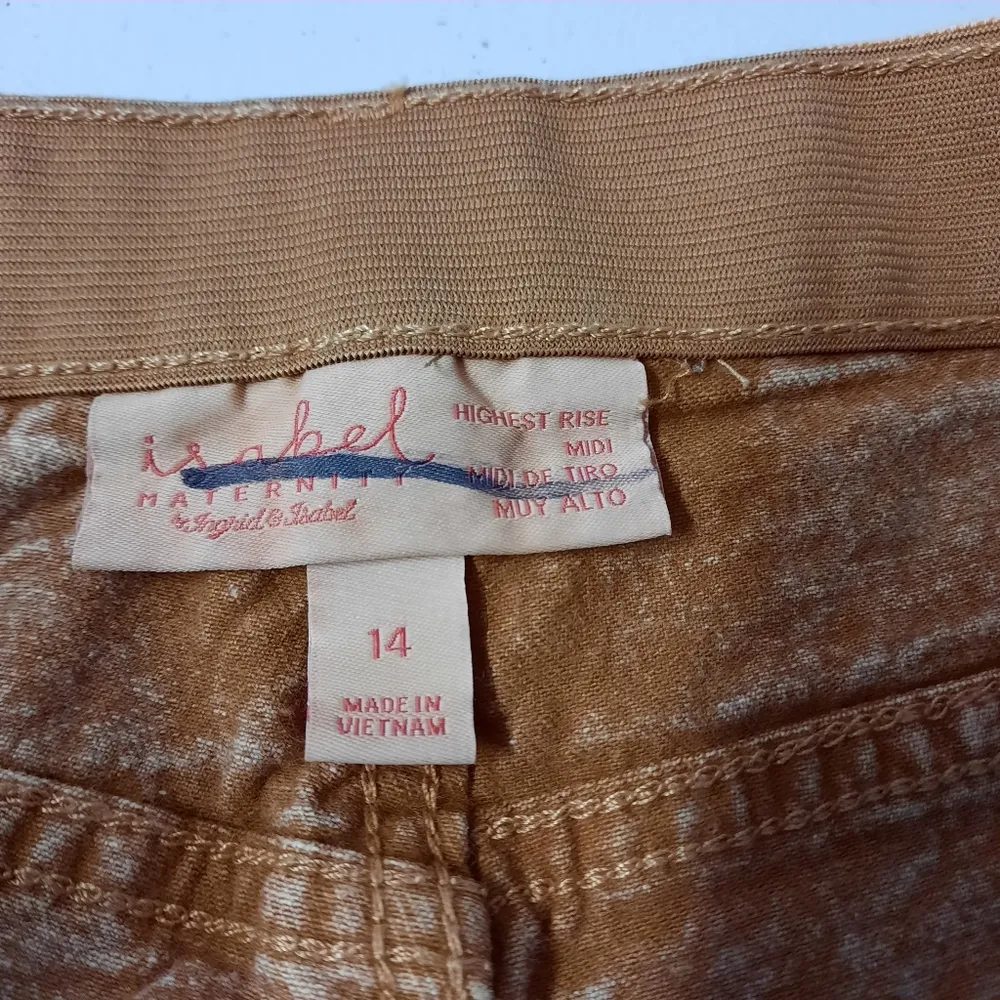 Isabel Maternity Highest Rise Midi Shorts Size 14 - Image 6