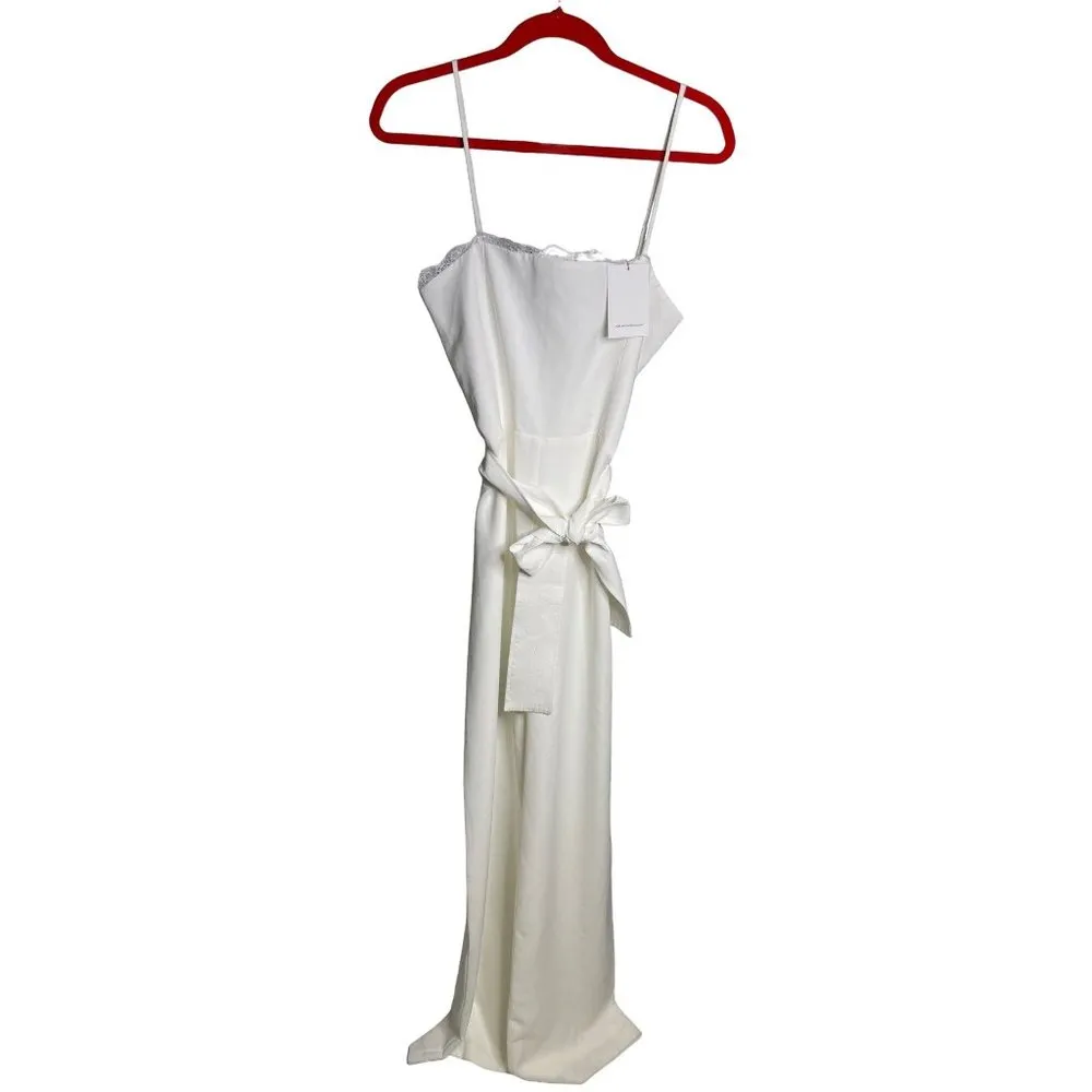 Karina Grimaldi Francesca Jumpsuit Ice Womens Size Large - Image 4