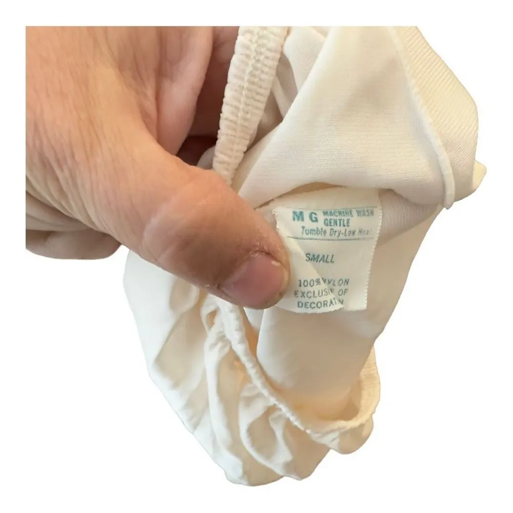 Vintage JC Penney‎ Long Nylon Slip Small - Image 6