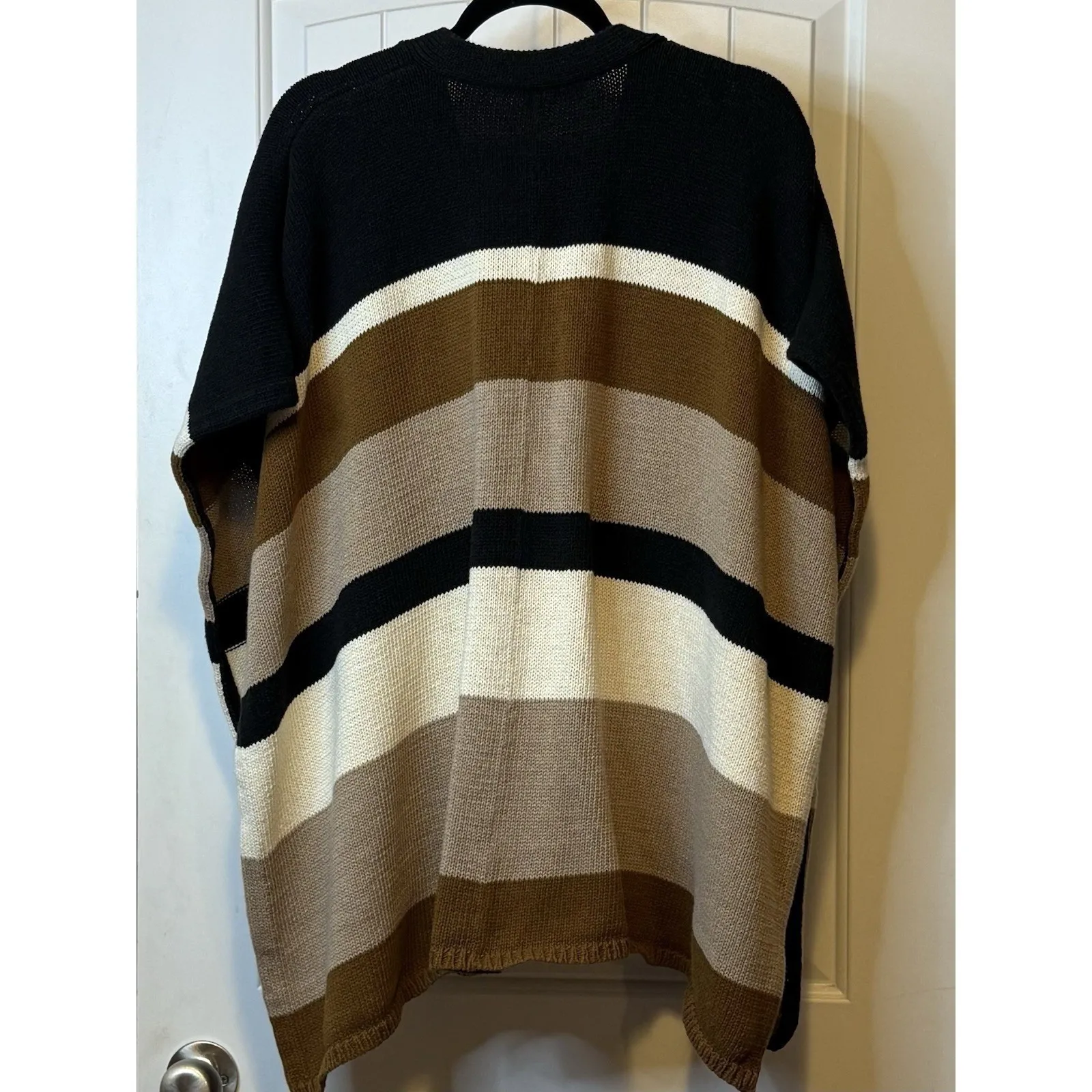 Trina Turk Kimono Sweater Belted Poncho Size‎ M Workwear Everyday Coat Jacket # - Image 5