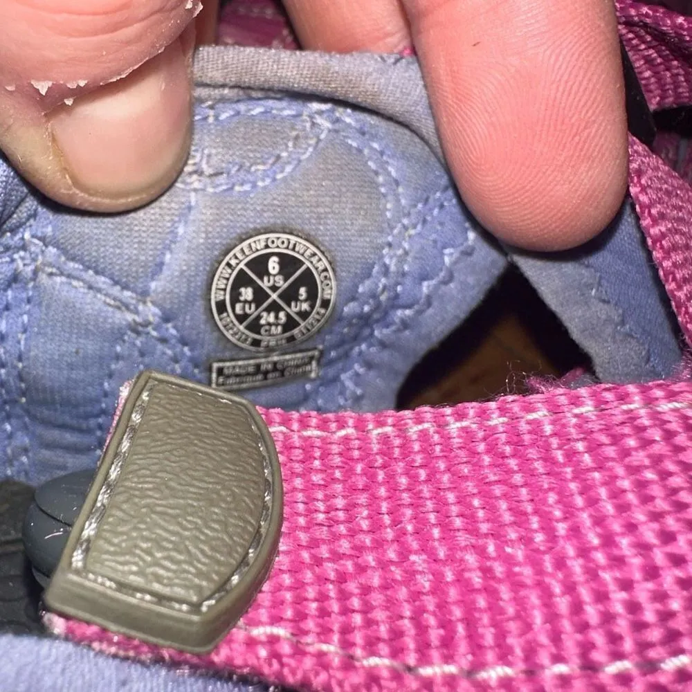 Keen gorpcore pink closed toe athletic ortho arch support sandals - Image 3