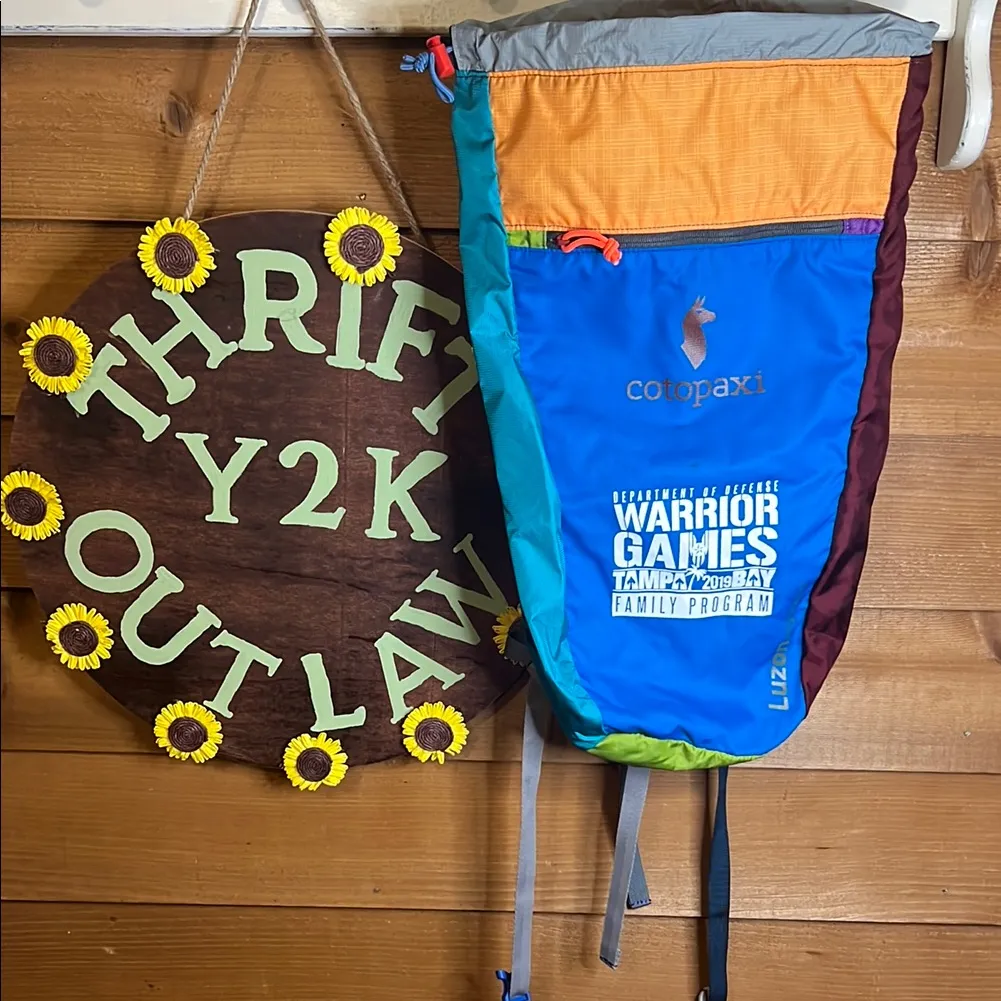 Cotopaxi Luzon Hiking Backpack 18L Zip Drawstring Buckle Multi-Color Lightweight - Image 2