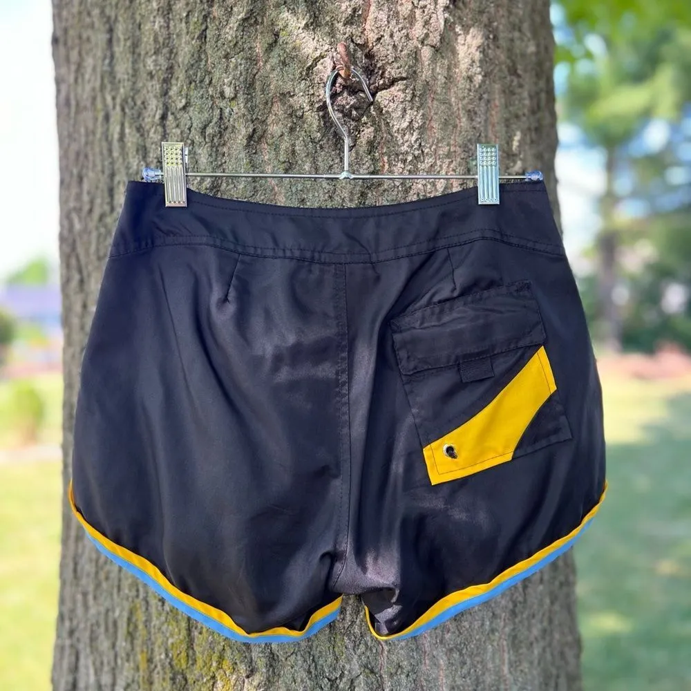 55DSL Italy Diesel Womens Swim Short Trunks Athletic Shorts Size 27 Black - Image 5