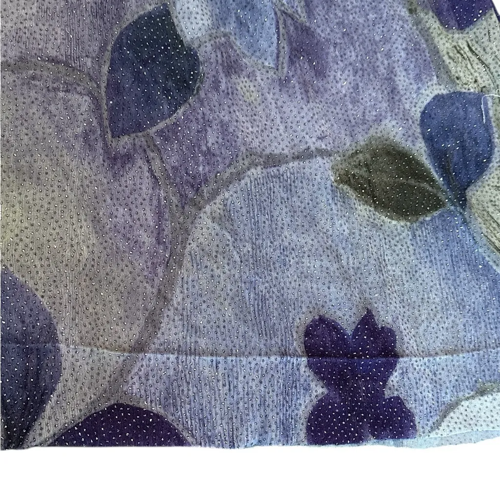 Vintage Sleeveless Maxi Dress Daisy Floral 90s Grunge Boho Fairy Size Large Purple - Image 9