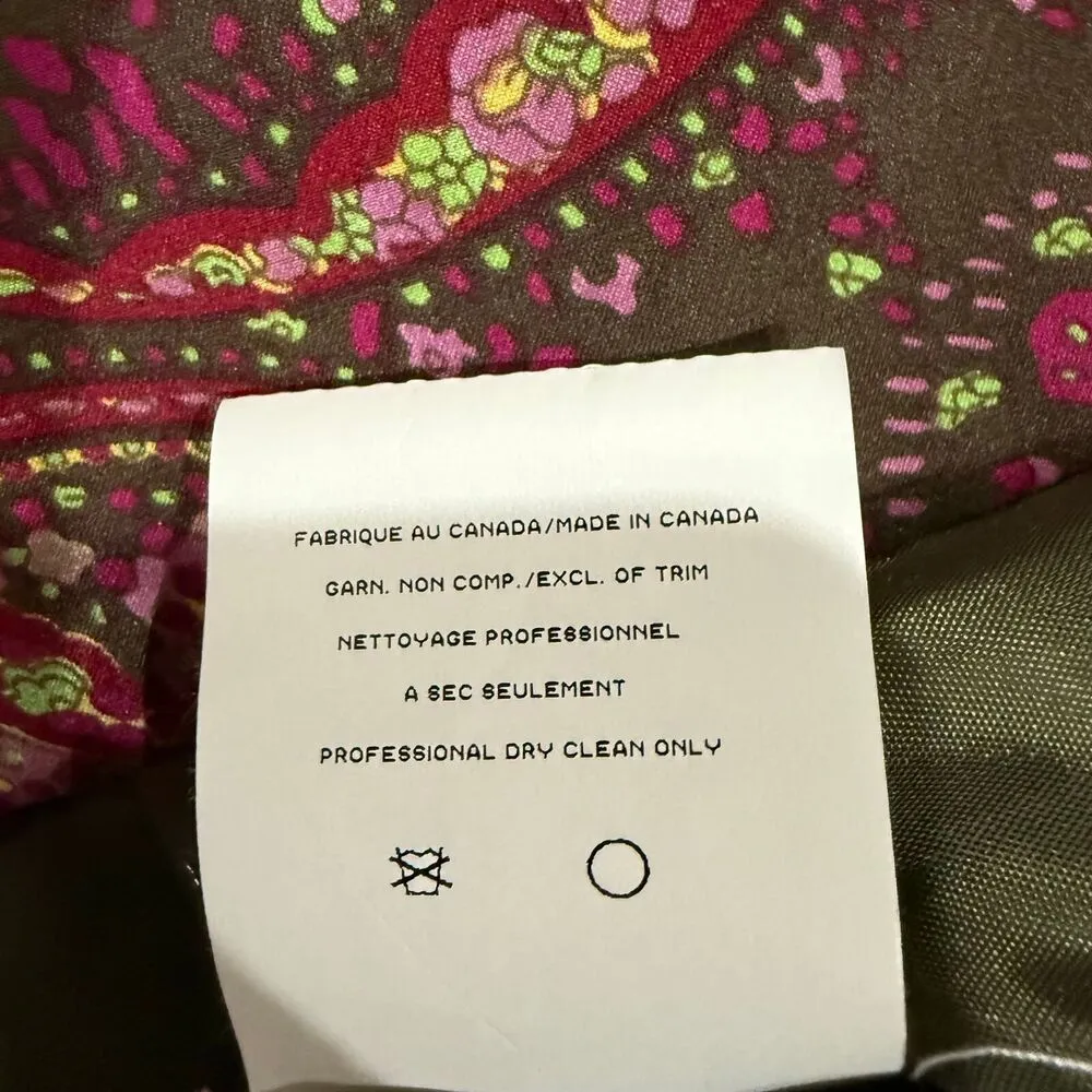 JS Collections Women's Paisley Silk Jacket Size 18 Canada Cottagecore - Image 9