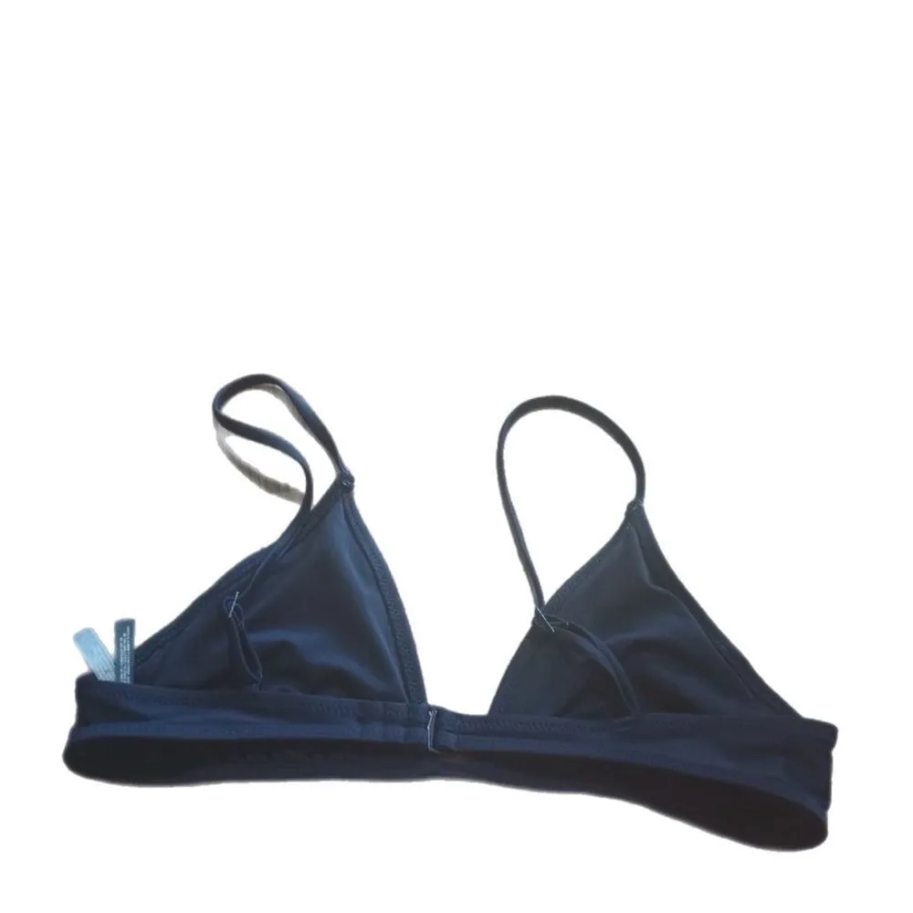 Aerie Navy Blue Triangle Swim Bikini Top - Image 2