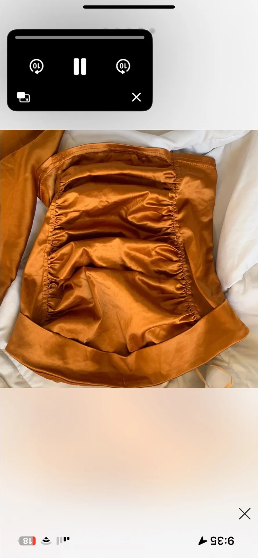 Free People  satin tube top + skirt - Image 2