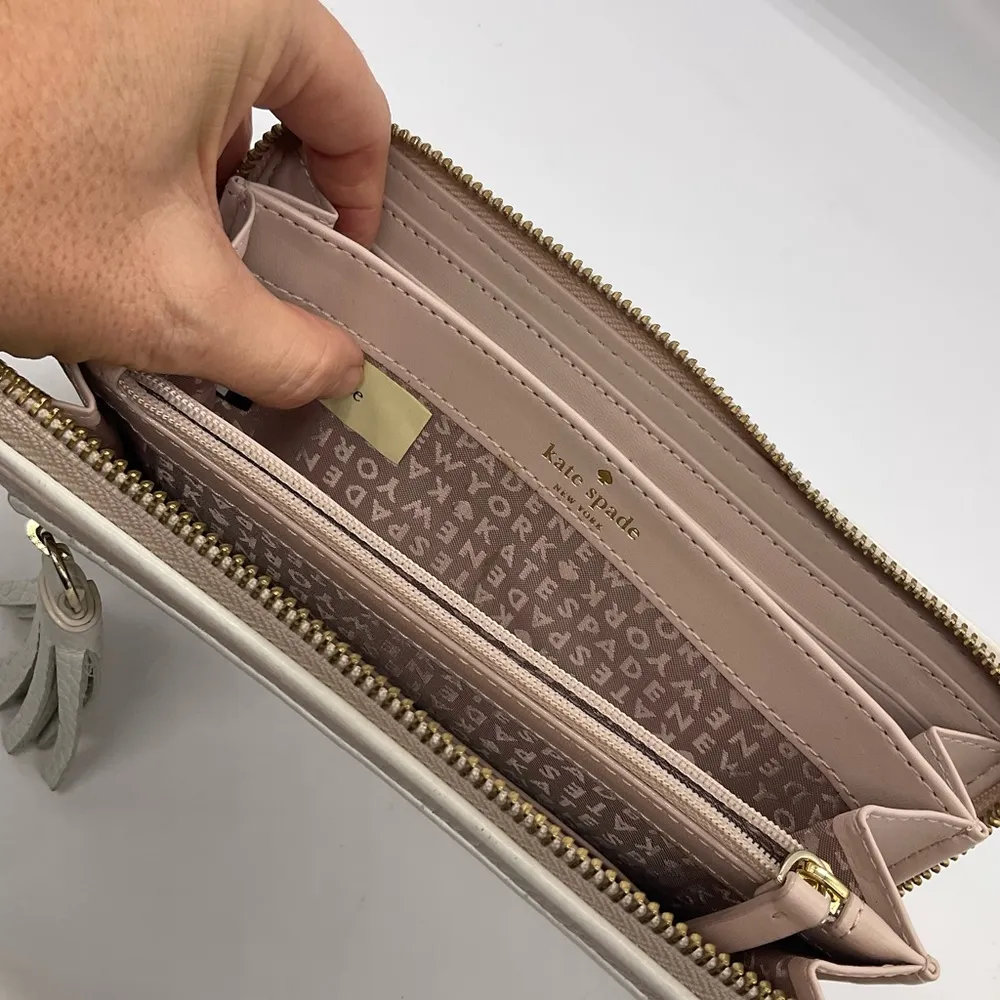 KATE SPADE PEBBLE LEATHER ZIPPY WALLET - Image 5