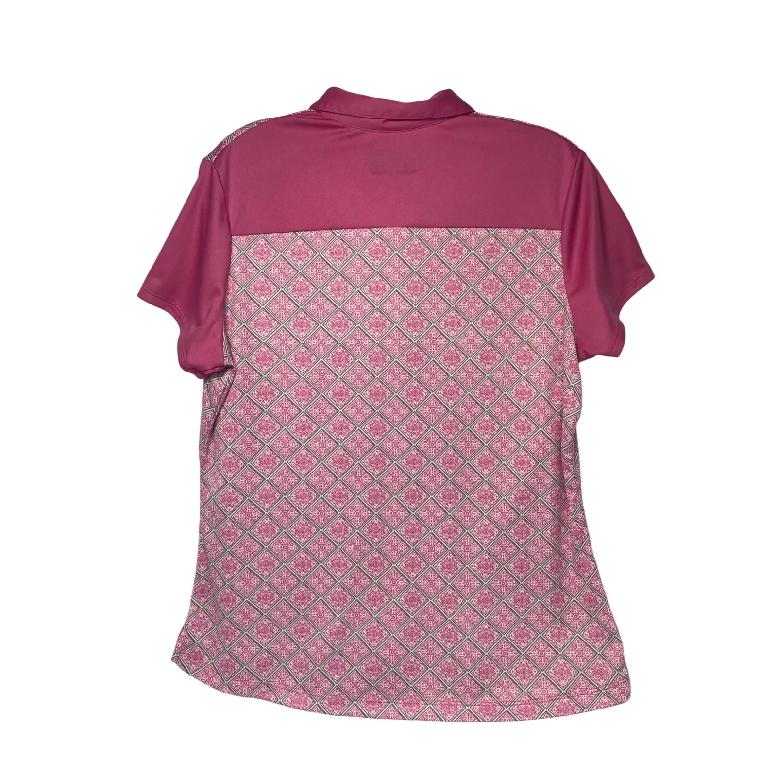 PGA Tour Women's Pink Golf Polo Athletic Top Size Large‎ - Image 3