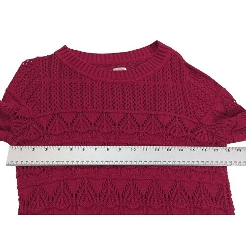 Cremieux Maroon Pink Chunky Knit Sweater‎ Size Medium - Image 4