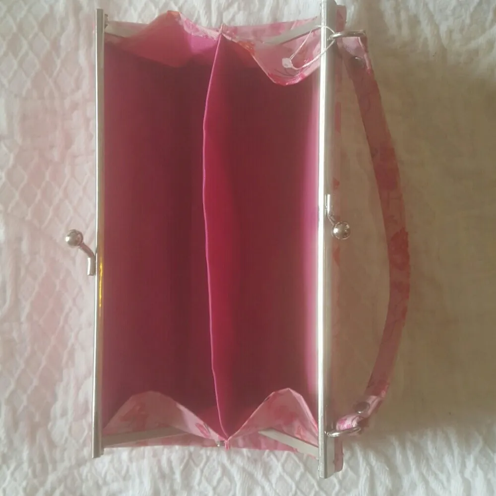 Laura Ashley pink butterfly clutch - Image 4