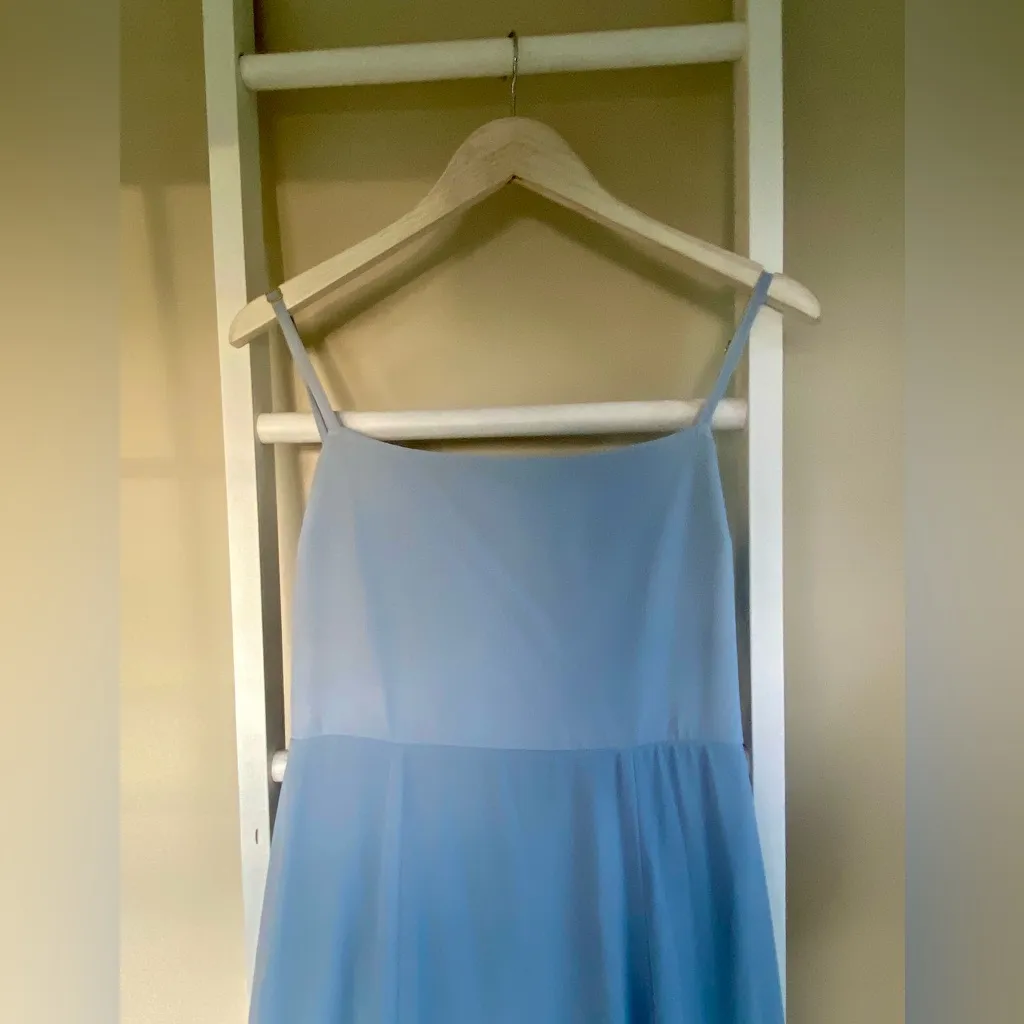 Show Me Your Mumu Bridesmaid Dress XL - Soft Blue Tie Back - Image 4