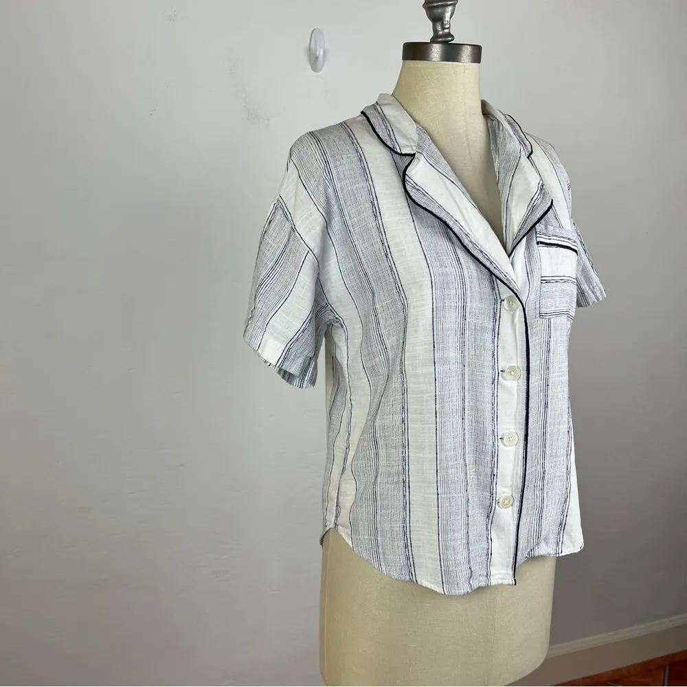 Madewell x Parachute® Striped Oversized Pajama Shirt - Image 3