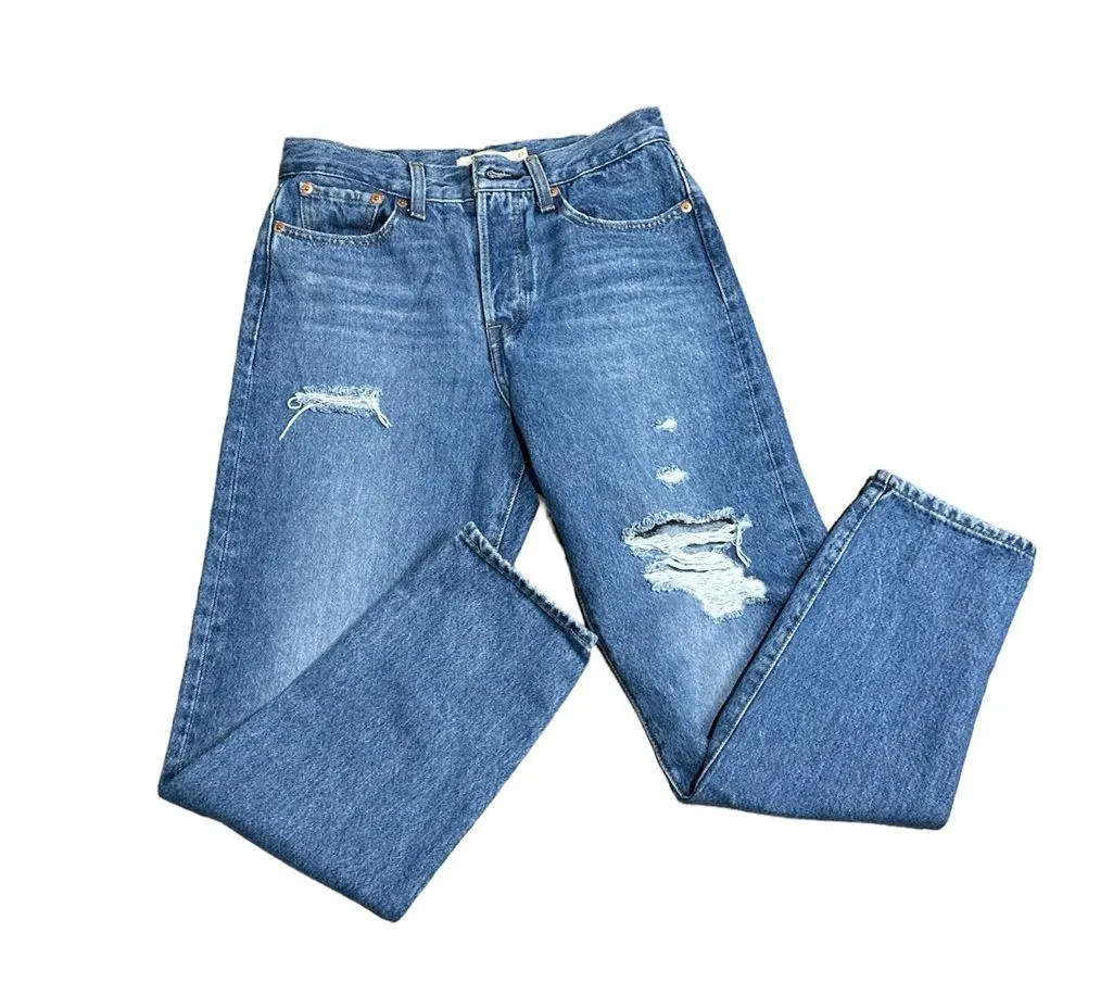 Levi’s Women’s Premium Icon Fit High Rise Straight Leg Ankle  Jeans Size 27 - Image 4