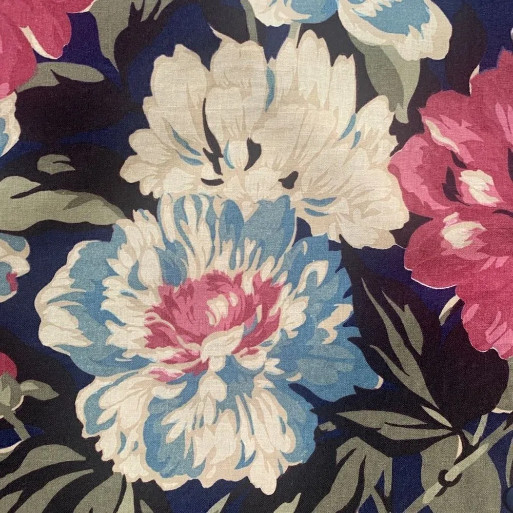 Vintage Randi Shirt Blue Pink Flower Detail Button Up Short Sleeve Collared Size XXL - Image 7