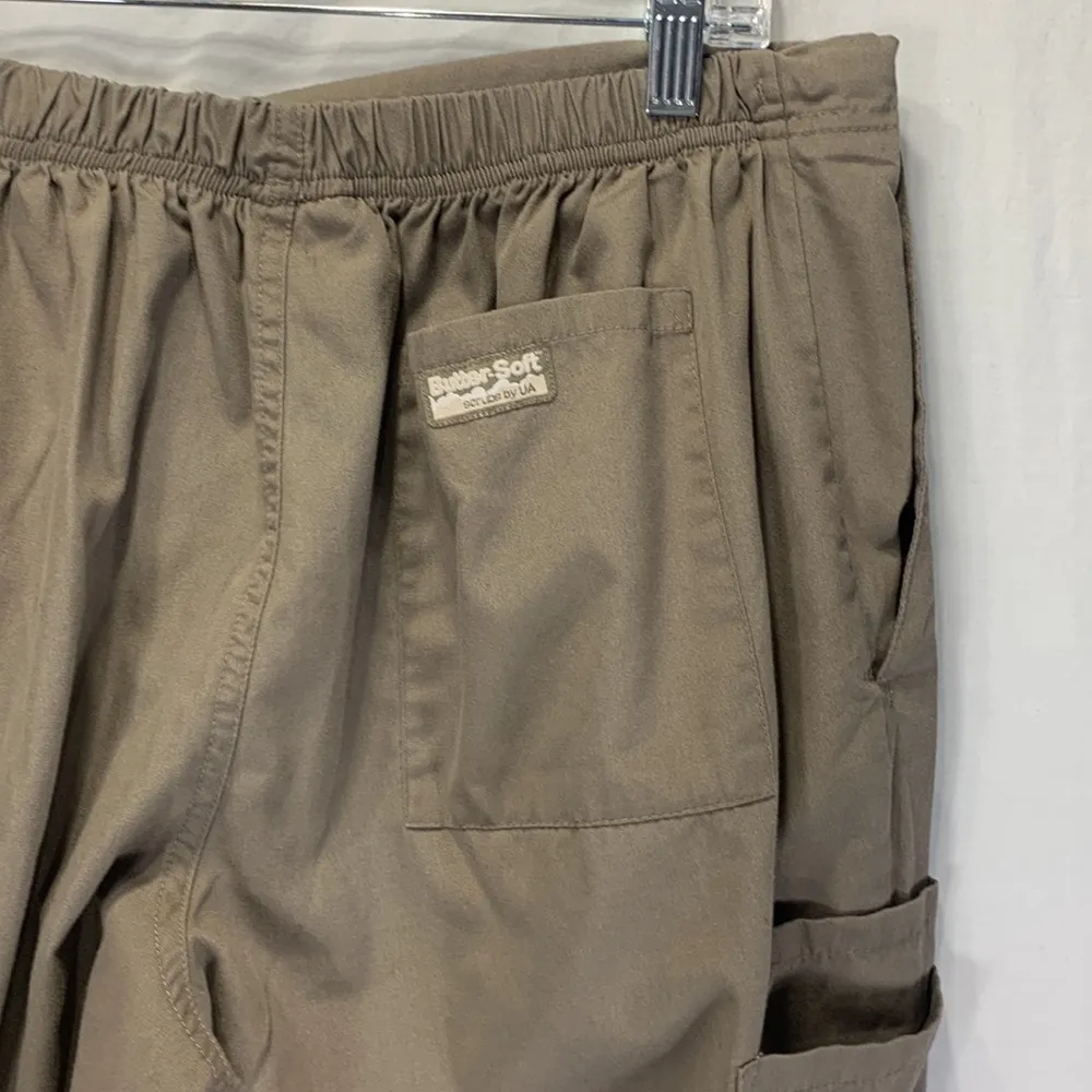 UA Scrubs Butter Soft Taupe Slightly Flared Scrub Pants Size Medium - Image 6