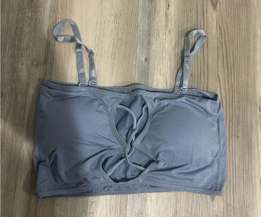 FineToo XL NWT Adjustable Straps, Removable Pads, Bralette, Sky Blue - Image 2