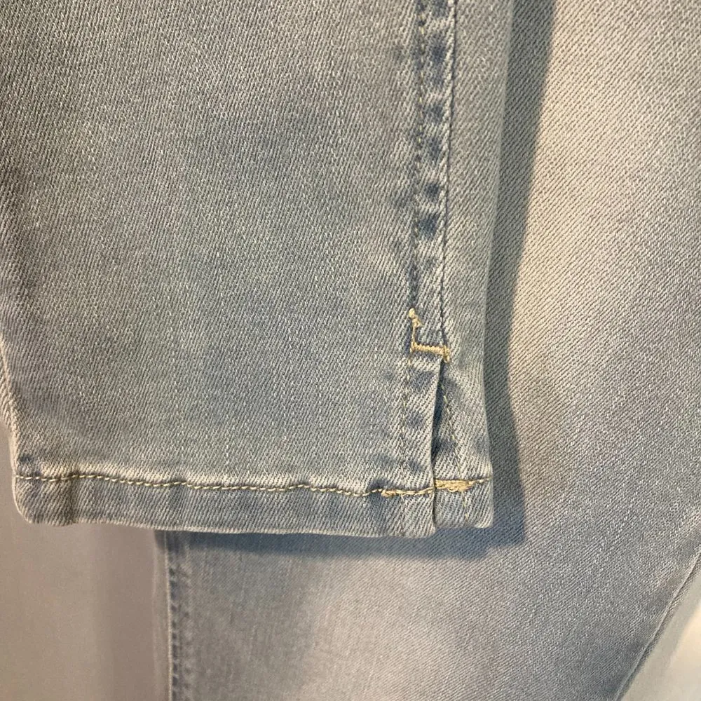 Morris Luxury women's size 40 IT finger pocket pouch easy fit skinny jeans 24x30 Blue - Image 5