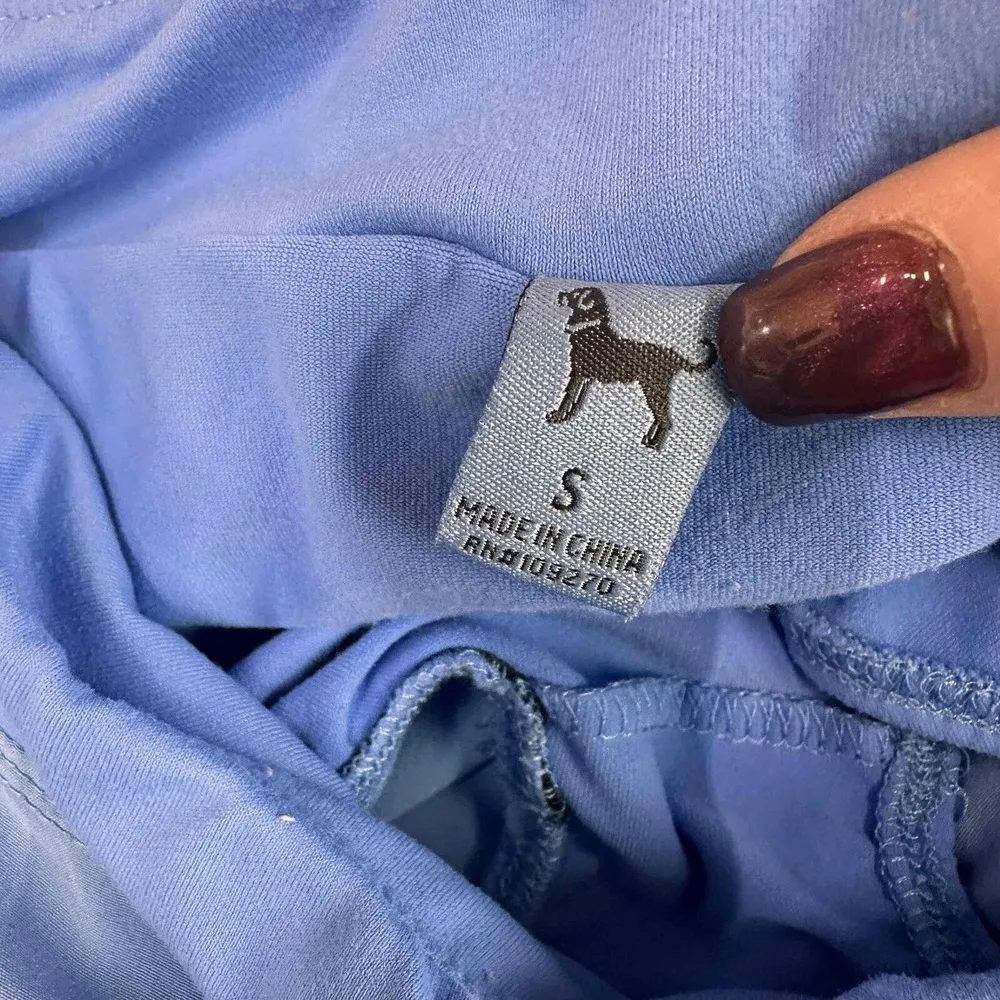 The Black Dog Life Off The Leash Blue Elastic Waistband Skort Size Small - Image 5