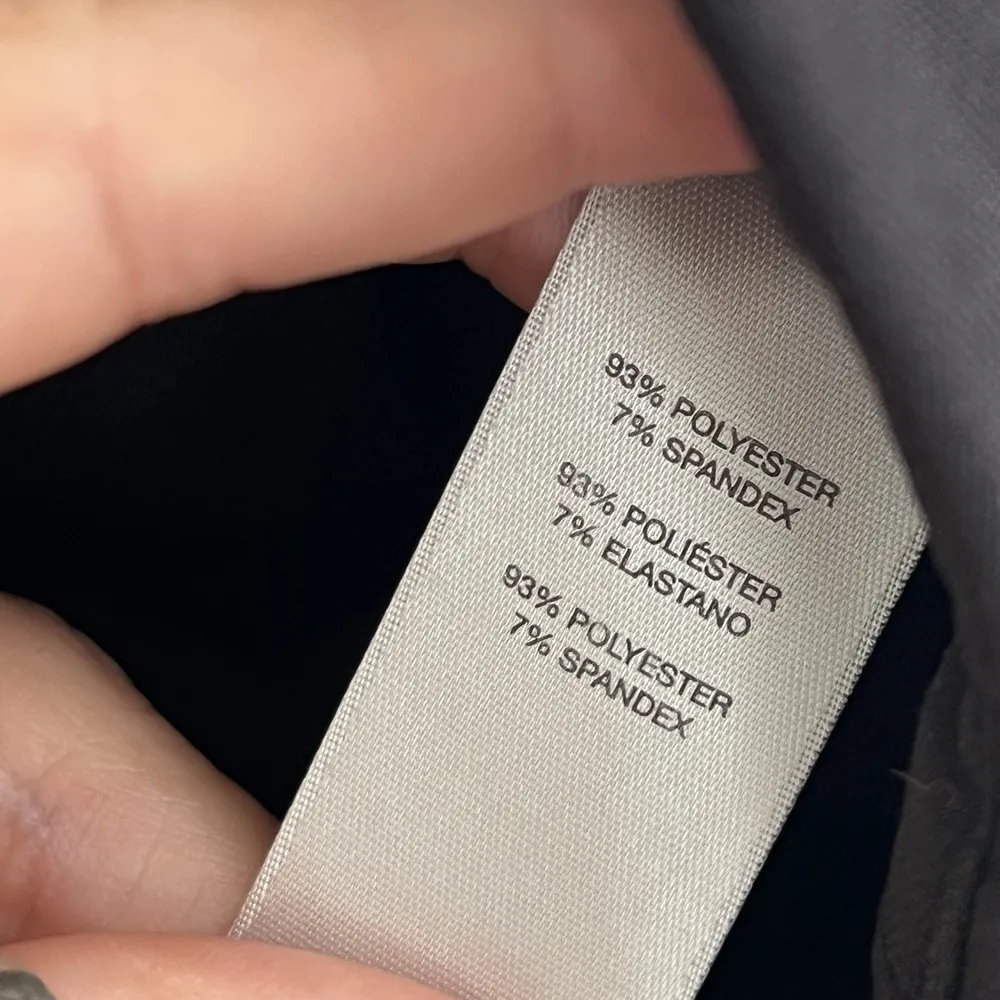 Zenergy By Chicos pants LARGE BLACK packable travel Pocket on side Pull On - Image 3