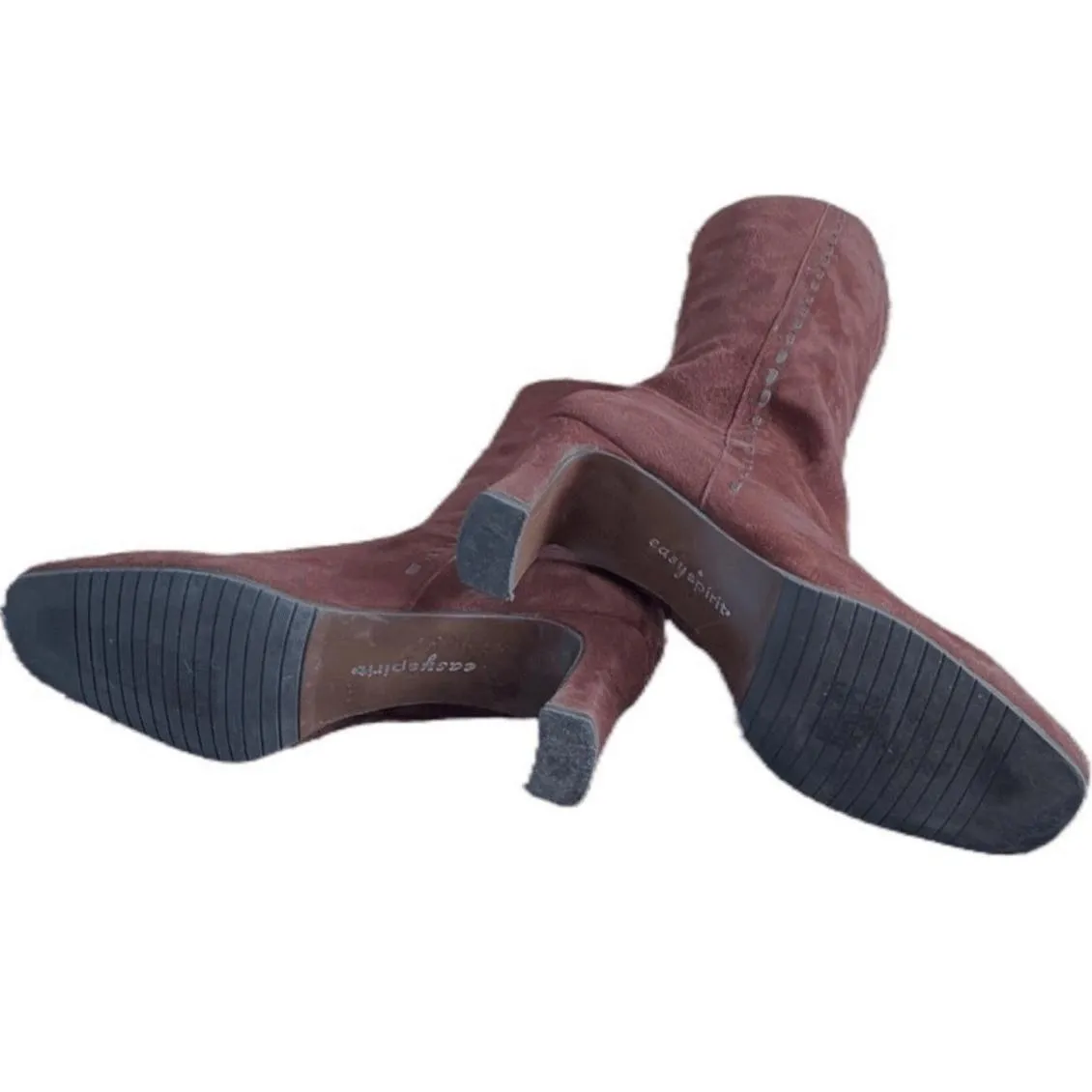 Easy Spirit Catiana Womens 6.5 Brown Wide Calf Pointed Toe Heeled Ankle Boots - Image 8