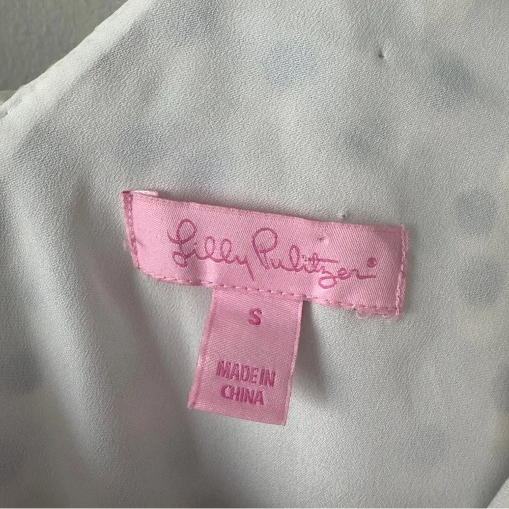 Lilly Pulitzer Madelina Dress Mini Sundress asymmetric polka dot lined A-Line S - Image 10