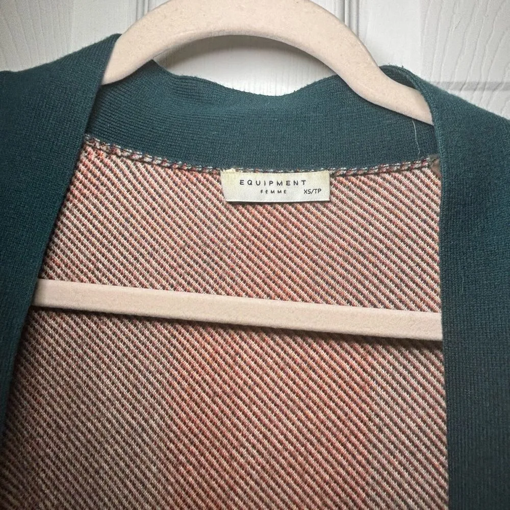 Equipment Anders Kimono Sunfire Scarf Stripe in Multi Color XS - Image 8