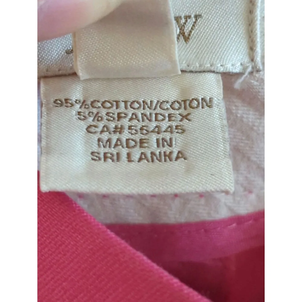 J. Crew Pink‎ No. 2 Pencil Skirt Cotton Blend Barbiecore Corpcore Women's Size 0 - Image 6