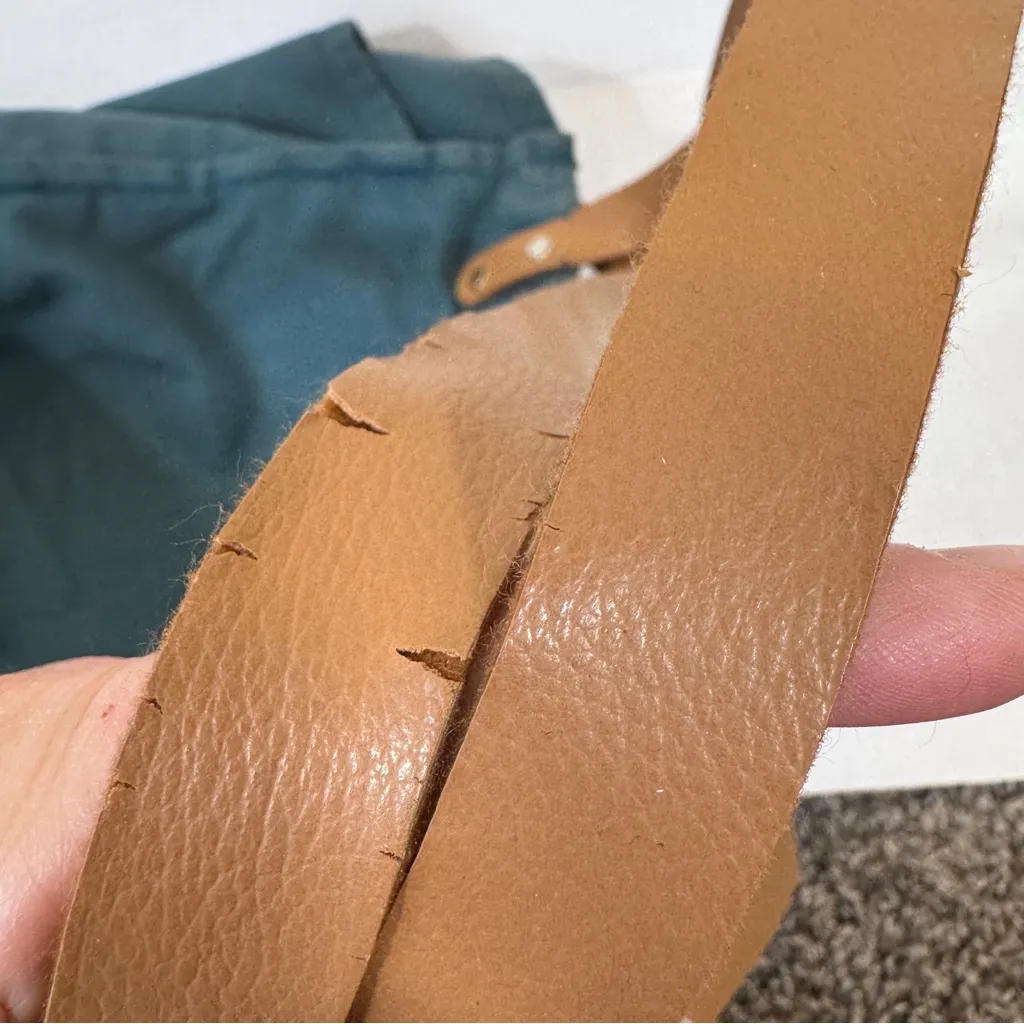 Feed America Teal Blue Canvas Tote Bag Handbag Womens Feminist Pin - Image 5