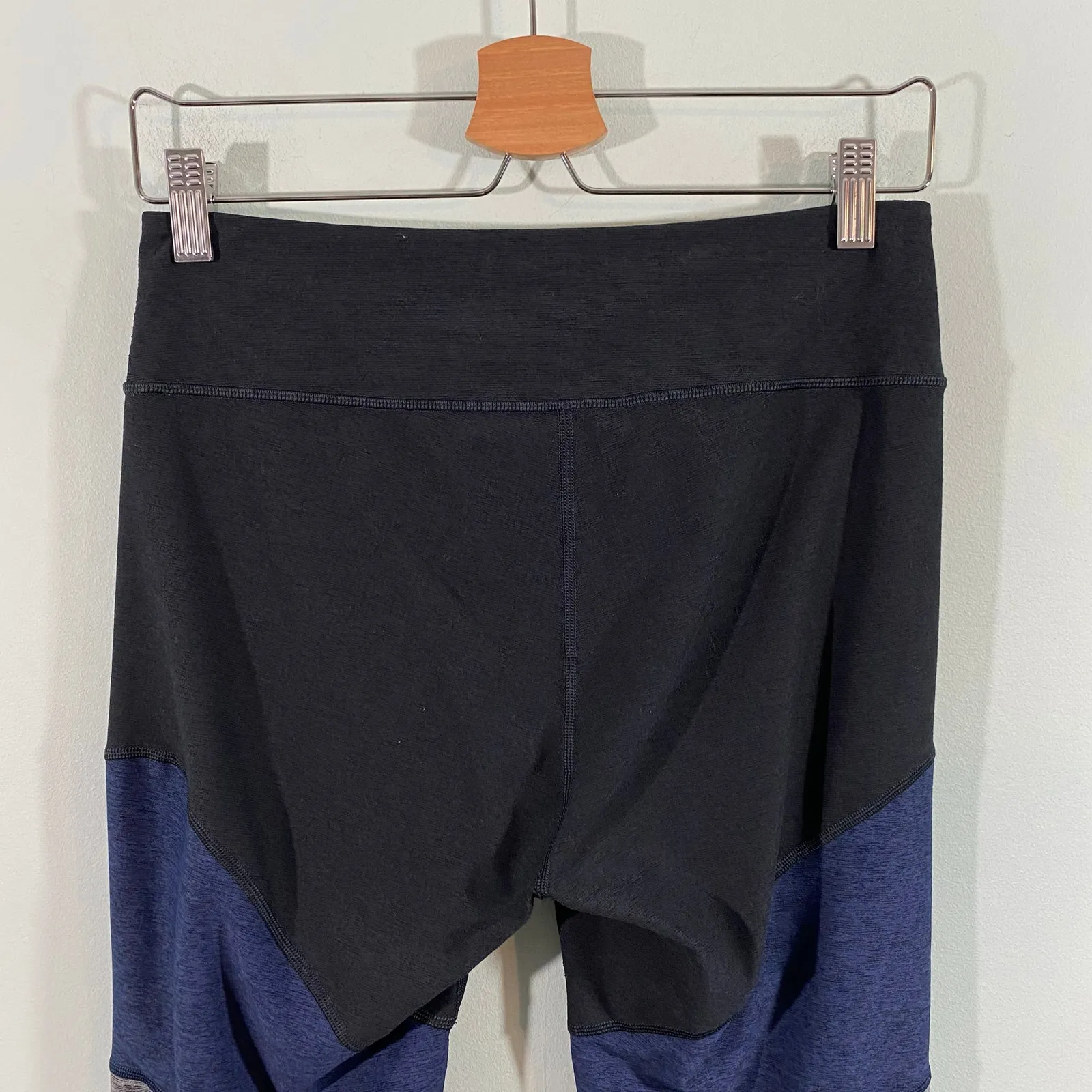 Outdoor Voices Women's Grey & Blue Colorblock Springs 7/8 Leggings Size L - Image 5