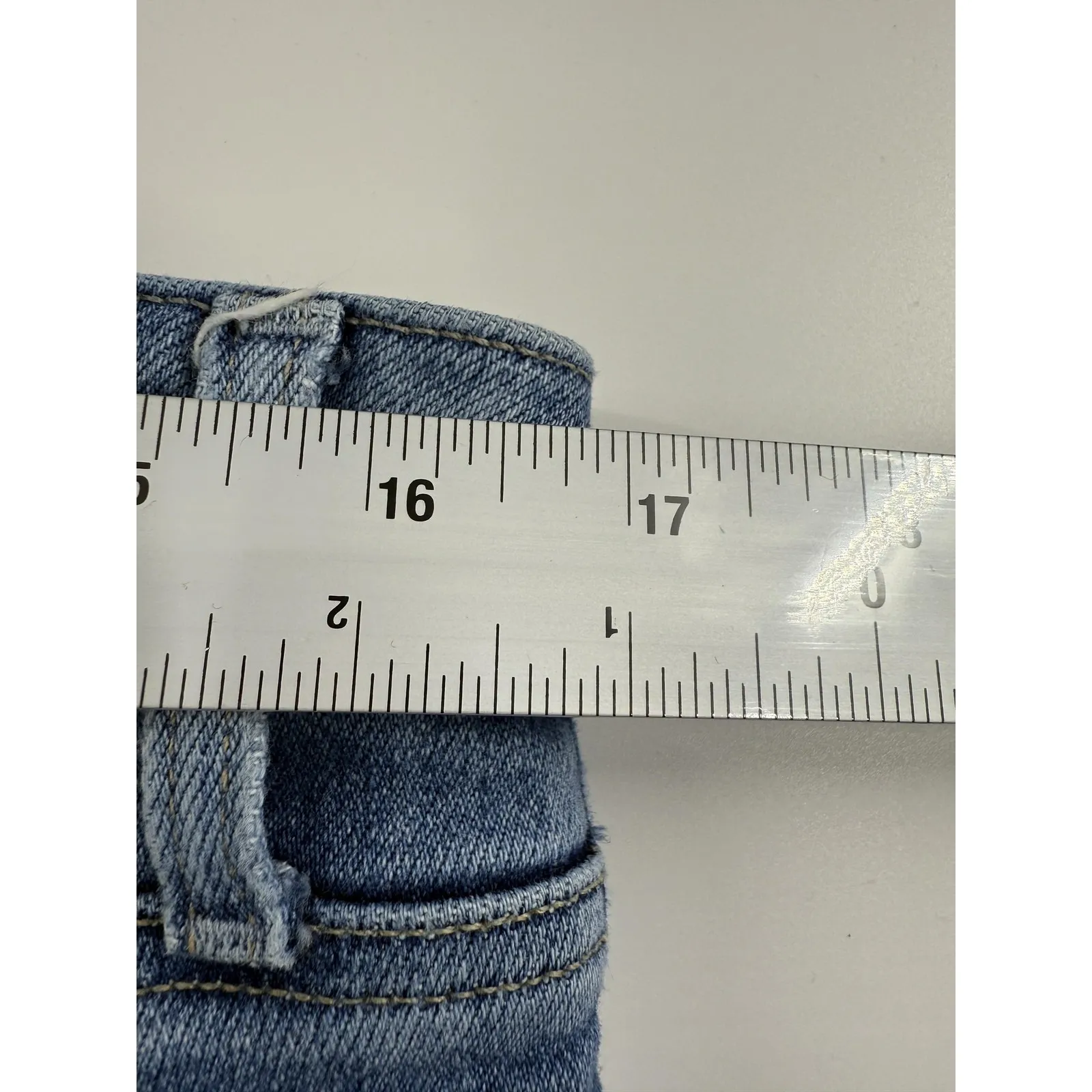 Paige Jeans Womens 32 Light Wash Blue Amber Straight Leg Stretch Denim 5 Pocket - Image 9