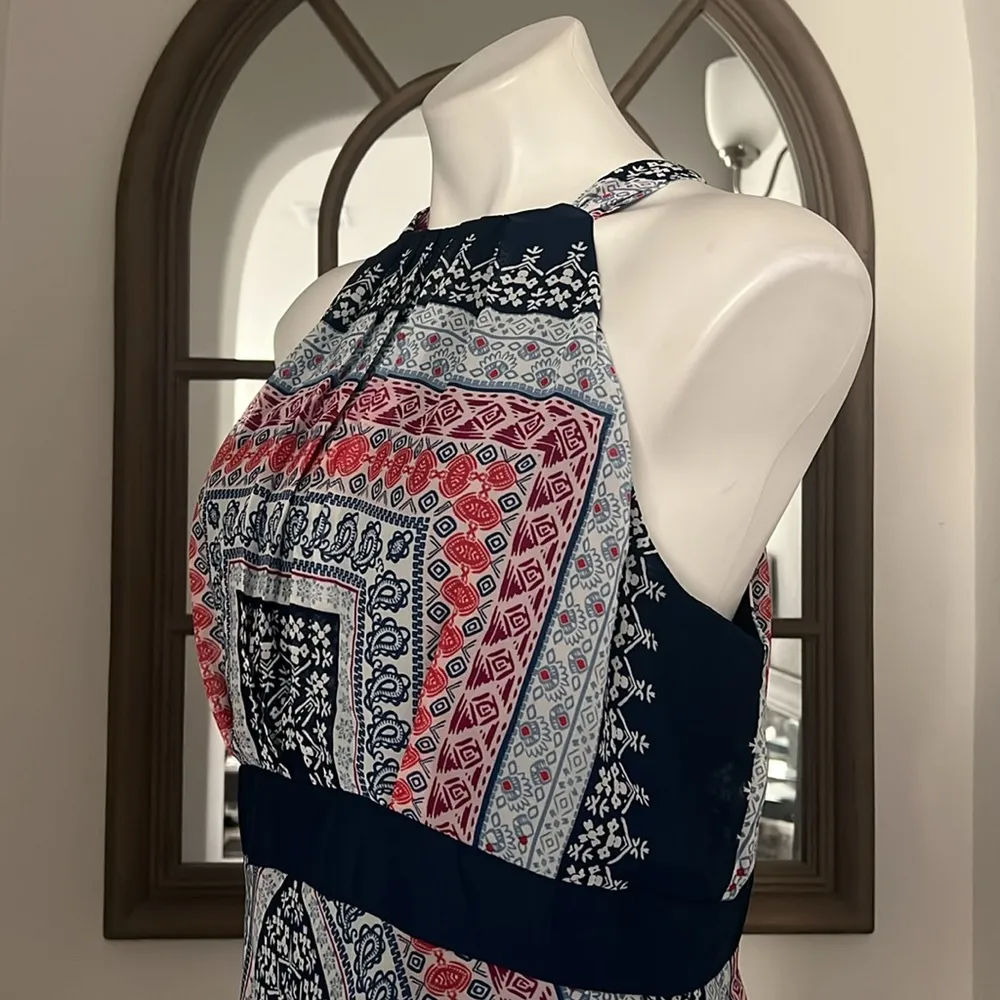 Sandra Darren Halter Sundress w/Handkerchief Hem, Size 16 - Image 6