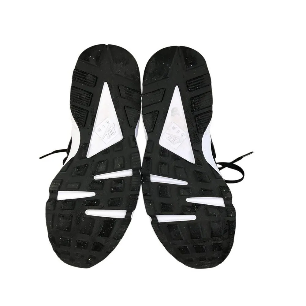 NIKE Air Huarache Run PA Sneaker Women 9  Black White Sock Like Jogging Sporty - Image 10