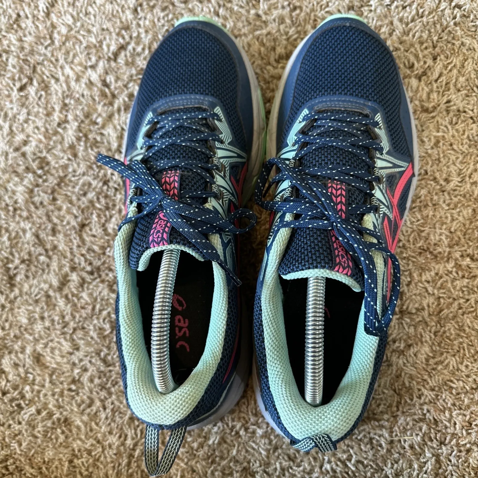 Asics Gel-Venture 8 Trail Running Shoes Sneakers Women's Size 11‎ Blue Pink - Image 7