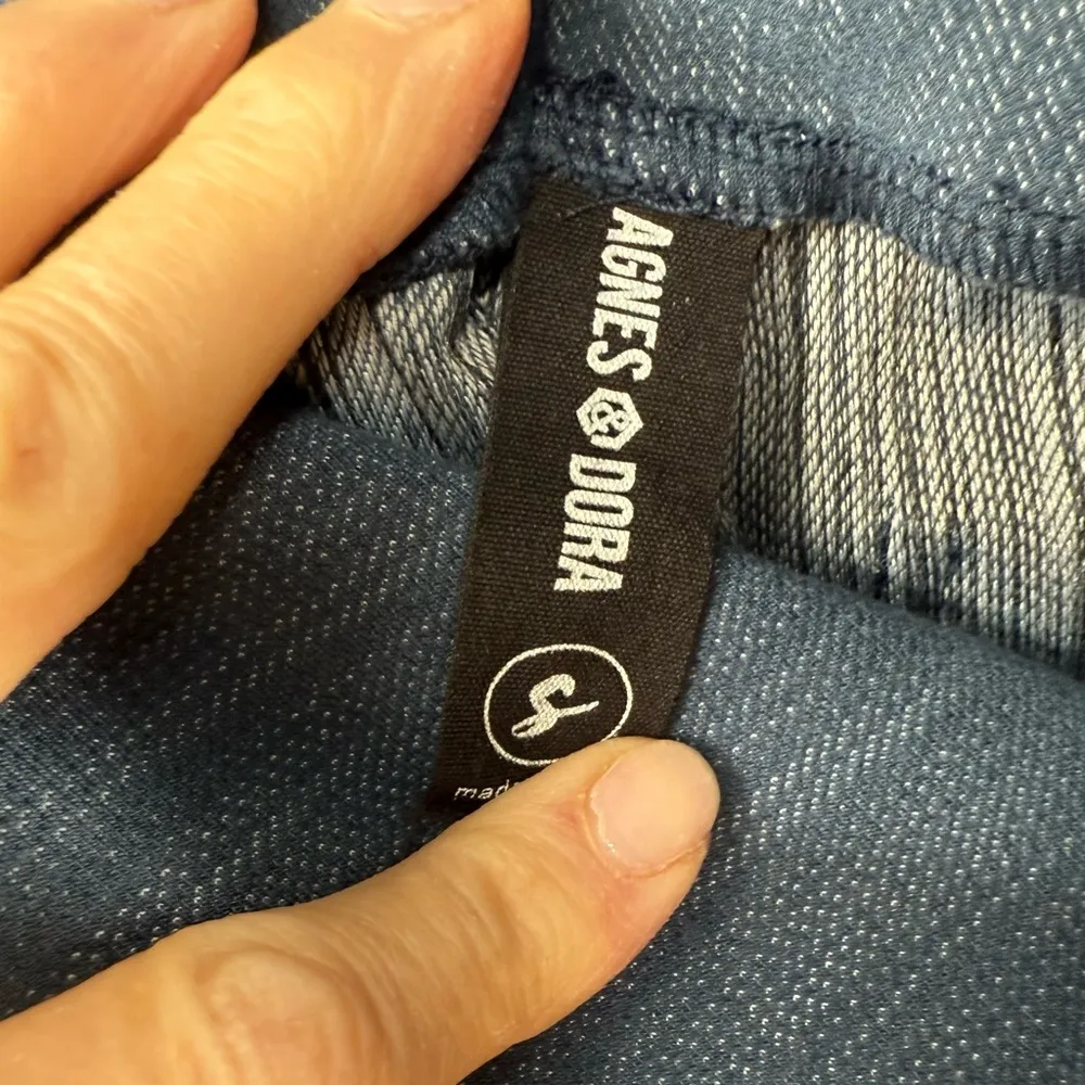 Agnes & Dora A & D Medium Blue Knit Denim Jeggings with Back Pockets, Size Small - Image 7