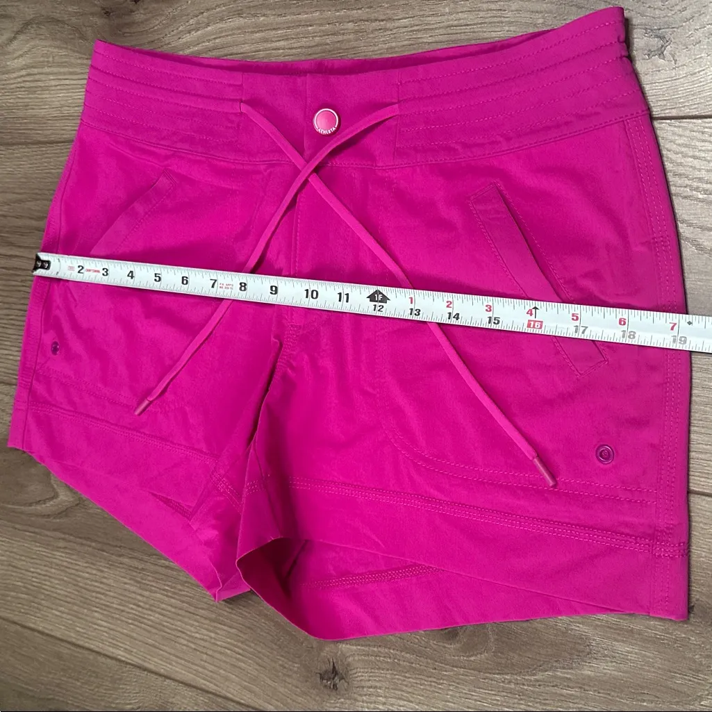 Athleta 3” Hudson Boardshort Mid Rise Swim Surf Shorts Pink Size 4 - Image 7