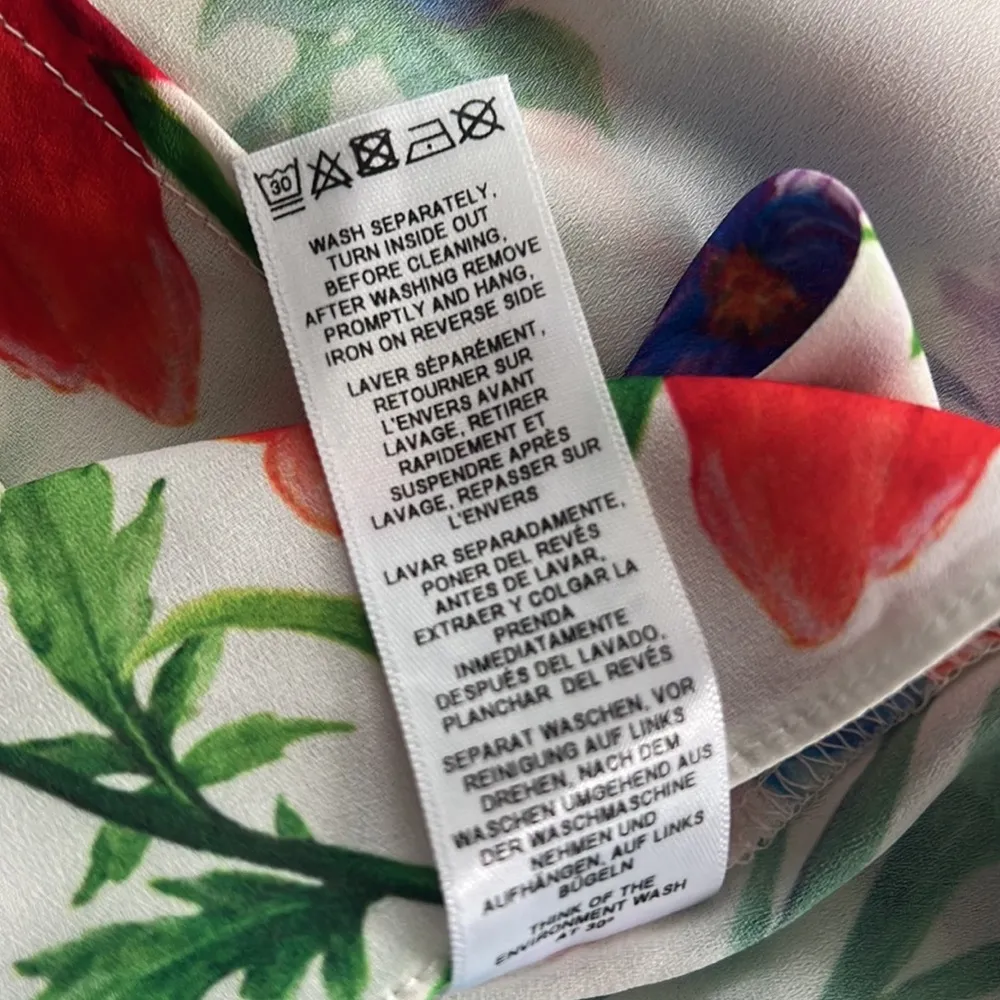 ASOS Cold Shoulder Garden Floral Blouse Size 10, New w/o Tag - Image 10