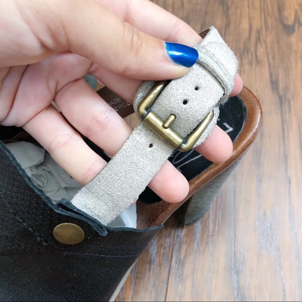 Miz Mooz • Millicent slingback heels sandals open toe leather black silver - Image 7