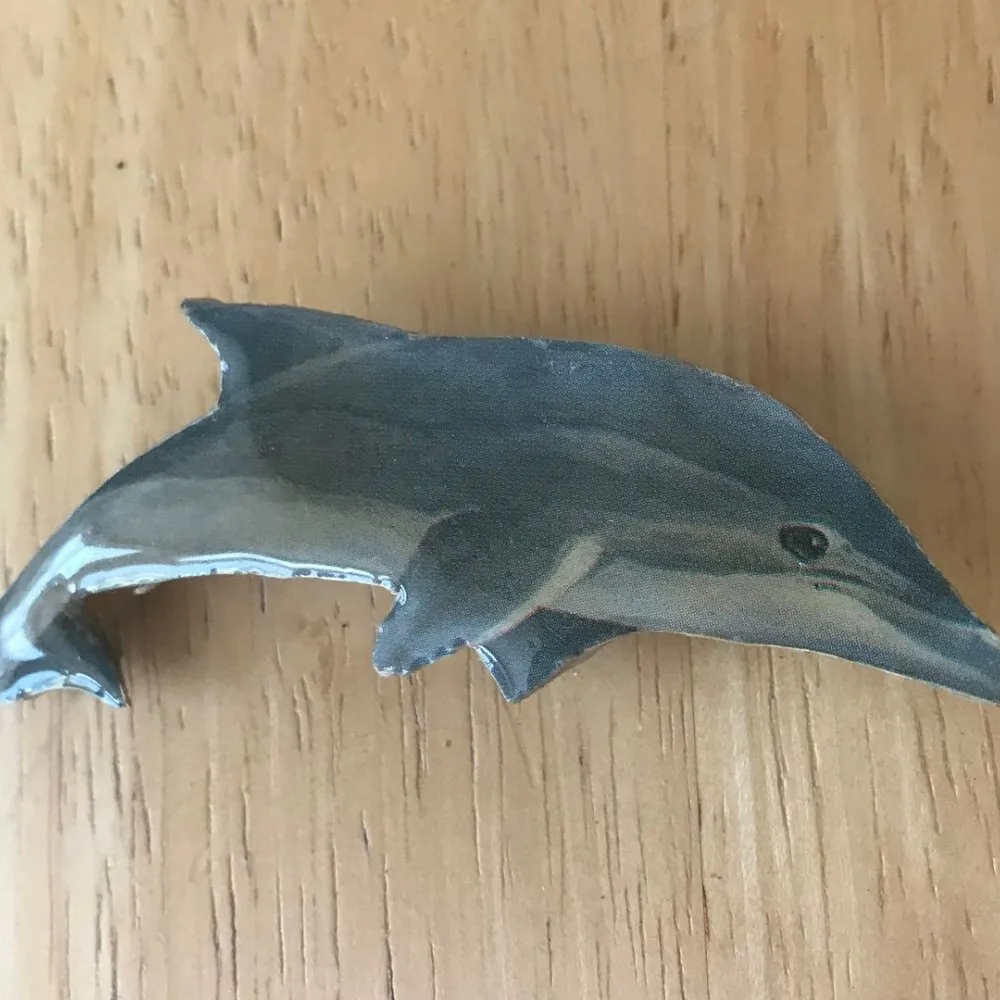 Dolphin Pin Brooch Handmade Vintage Beach Cruise - Image 5