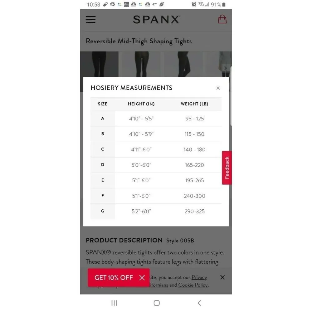 Spanx Assets Mama Stripe Tights, Maternity Black Shapes Firms Size1/A = Small - Image 4