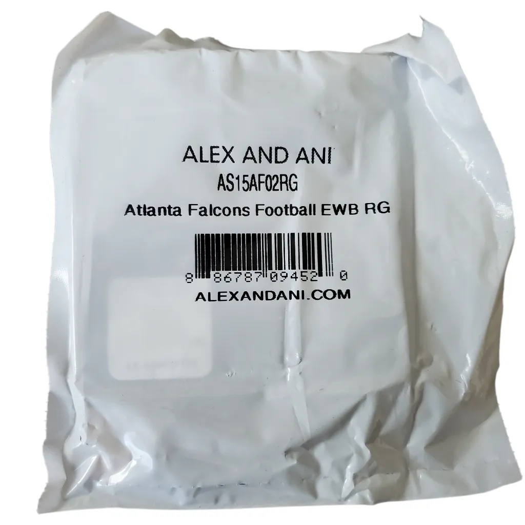 Alex and Ani Gold Atlanta Falcons Football Charm Bangle - Image 3