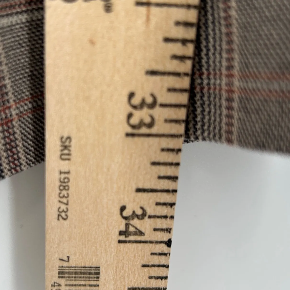 NWT Banana Republic Ryan Slim Straight Plaid Cotton Wool Pants Womens Sz 16 Long - Image 9