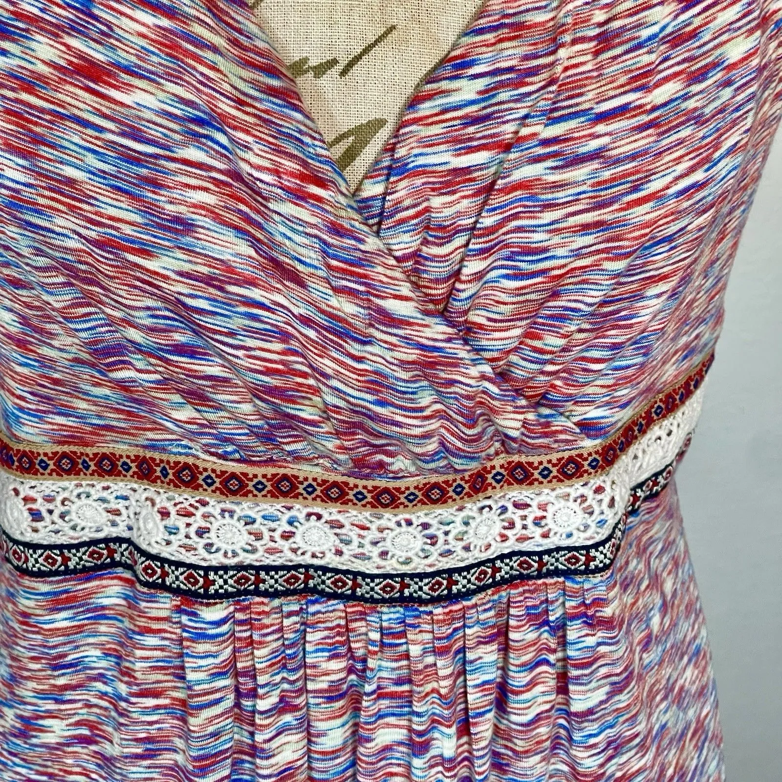 Cable and Gauge Dress Medium Bohemian Festival Hipster Cottagecore Cottage - Image 6